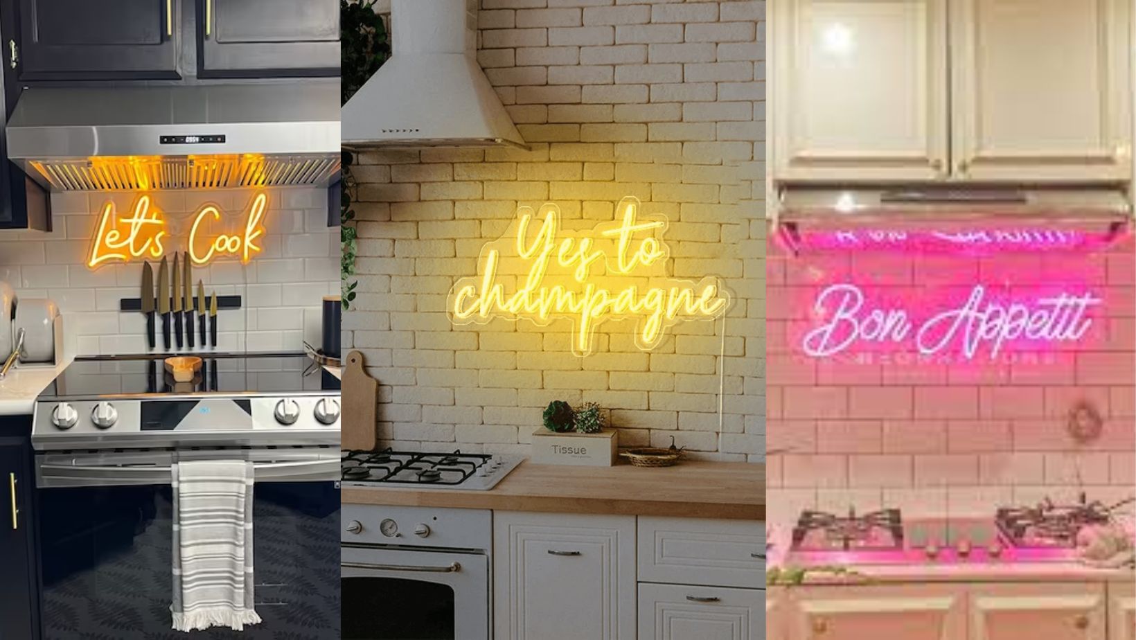 Innovative Kitchen Neon Signs to Brighten Up Your Kitchen Space
