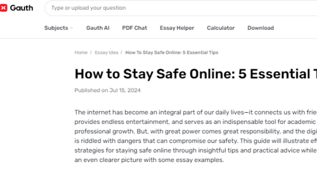 What Are the Factors to Consider to Stay Safe Online in 2024?